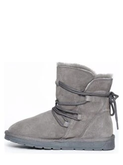 Leren Winterboots "Leala" Grijs -Gstar Kleding Winkel nicebay leren winterboots leala grijs 3