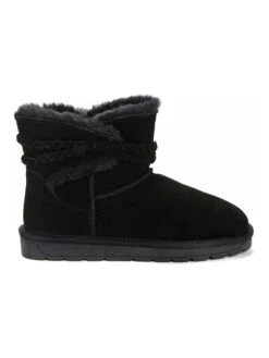 Leren Winterboots "Leorgie" Zwart -Gstar Kleding Winkel nicebay leren winterboots leorgie zwart 2