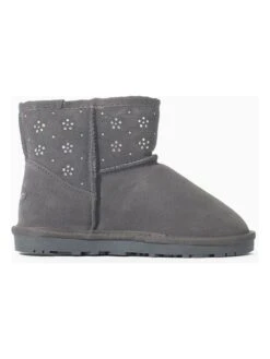 Leren Winterboots "Maeve" Grijs -Gstar Kleding Winkel nicebay leren winterboots maeve grijs 1