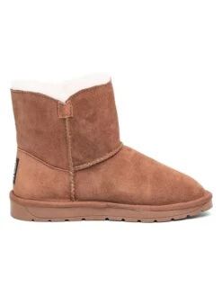 Leren Winterboots "Paula" Lichtbruin -Gstar Kleding Winkel nicebay leren winterboots paula lichtbruin 1