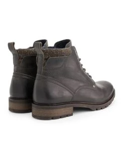 Leren Boots "A.deSandgallo" Donkergrijs -Gstar Kleding Winkel nogrz leren boots a desandgallo donkergrijs 4