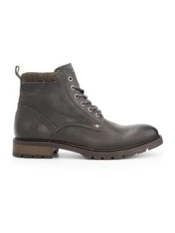 Leren Boots "A.deSandgallo" Donkergrijs -Gstar Kleding Winkel nogrz leren boots a desandgallo donkergrijs 5