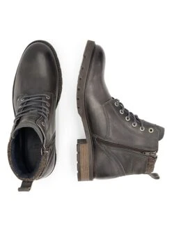 Leren Boots "A.deSandgallo" Donkergrijs -Gstar Kleding Winkel nogrz leren boots a desandgallo donkergrijs 6