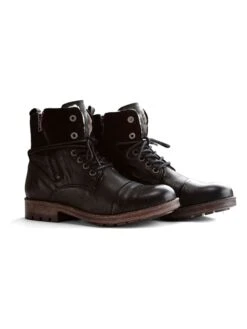 Leren Boots "P.Post" Zwart -Gstar Kleding Winkel nogrz leren boots p post zwart 1