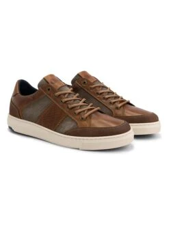 Leren Sneakers "C.Cofield" Lichtbruin