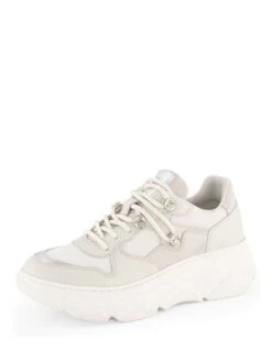 Leren Sneakers "E.Boullee" Crème -Gstar Kleding Winkel nogrz leren sneakers e boullee creme 1