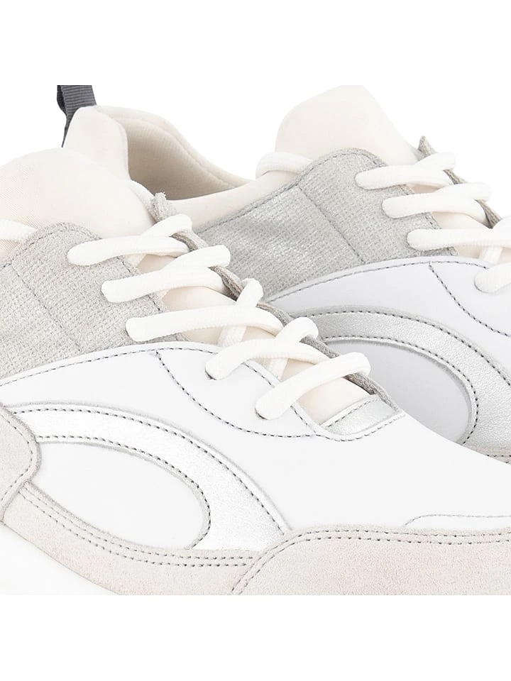 Leren Sneakers "F.Borromini" Beige/grijs 8 Leren Sneakers "F.Borromini" Beige/grijs - Afbeelding 6