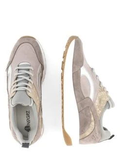 Leren Sneakers "F.Borromini" Grijs/goudkleurig -Gstar Kleding Winkel nogrz leren sneakers f borromini grijs goudkleurig 3