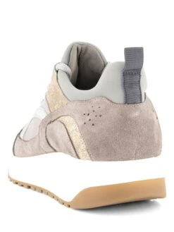 Leren Sneakers "F.Borromini" Grijs/goudkleurig -Gstar Kleding Winkel nogrz leren sneakers f borromini grijs goudkleurig 4