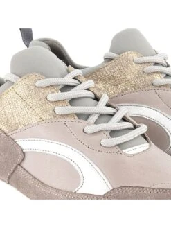 Leren Sneakers "F.Borromini" Grijs/goudkleurig -Gstar Kleding Winkel nogrz leren sneakers f borromini grijs goudkleurig 6
