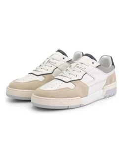 Leren Sneakers "G.Grayson" Beige/wit -Gstar Kleding Winkel nogrz leren sneakers g grayson beige wit 1