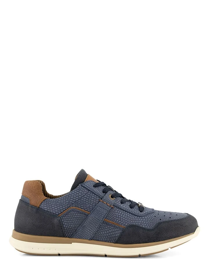 Leren Sneakers "J.Mocker" Donkerblauw 5 Leren Sneakers "J.Mocker" Donkerblauw - Afbeelding 3