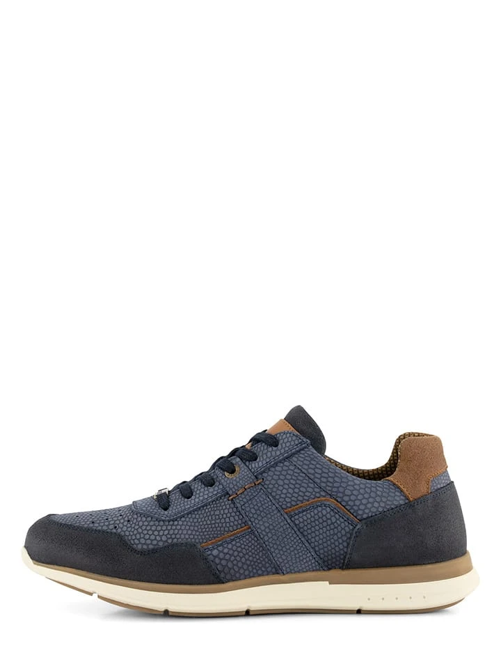 Leren Sneakers "J.Mocker" Donkerblauw 3 Leren Sneakers "J.Mocker" Donkerblauw