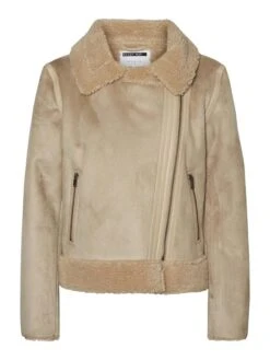 Noisy May Tussenjas "Sherri" Beige -Gstar Kleding Winkel noisy may tussenjas sherri beige 5