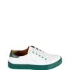 Leren Sneakers Wit/donkergroen -Gstar Kleding Winkel noosy leren sneakers wit donkergroen