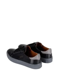 Leren Sneakers Zwart/grijs -Gstar Kleding Winkel noosy leren sneakers zwart grijs 4