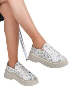 Veterschoenen Goudkleurig/crème/meerkleurig -Gstar Kleding Winkel noosy veterschoenen goudkleurig creme meerkleurig 5