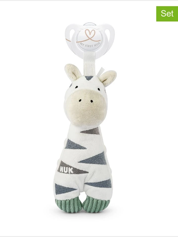 NUK 2-delige Set: Grijpspeelgoed En Fopspeen "Little Friend" Wit 3 NUK 2-delige Set: Grijpspeelgoed En Fopspeen "Little Friend" Wit