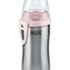 NUK Roestvrijstalen Drinkleerfles "Active Cup" Lichtroze - 215 Ml -Gstar Kleding Winkel nuk roestvrijstalen drinkleerfles active cup lichtroze 215 ml