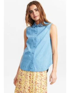 Blouse "Nucherith" Lichtblauw