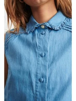 Blouse "Nucherith" Lichtblauw -Gstar Kleding Winkel numph blouse nucherith lichtblauw 3