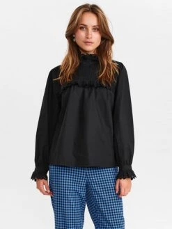 Blouse "Nuclematis" Zwart