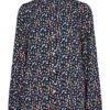 Blouse "Nukit" Donkerblauw/meerkleurig -Gstar Kleding Winkel numph blouse nukit donkerblauw meerkleurig
