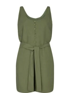 Jumpsuit "Nuchabely" Olijfgroen -Gstar Kleding Winkel numph jumpsuit nuchabely olijfgroen 4