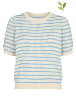 Trui "Nunuicole" Crème/lichtblauw