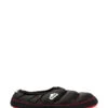 Nuvola Pantoffels "Classic Trim" Zwart/rood