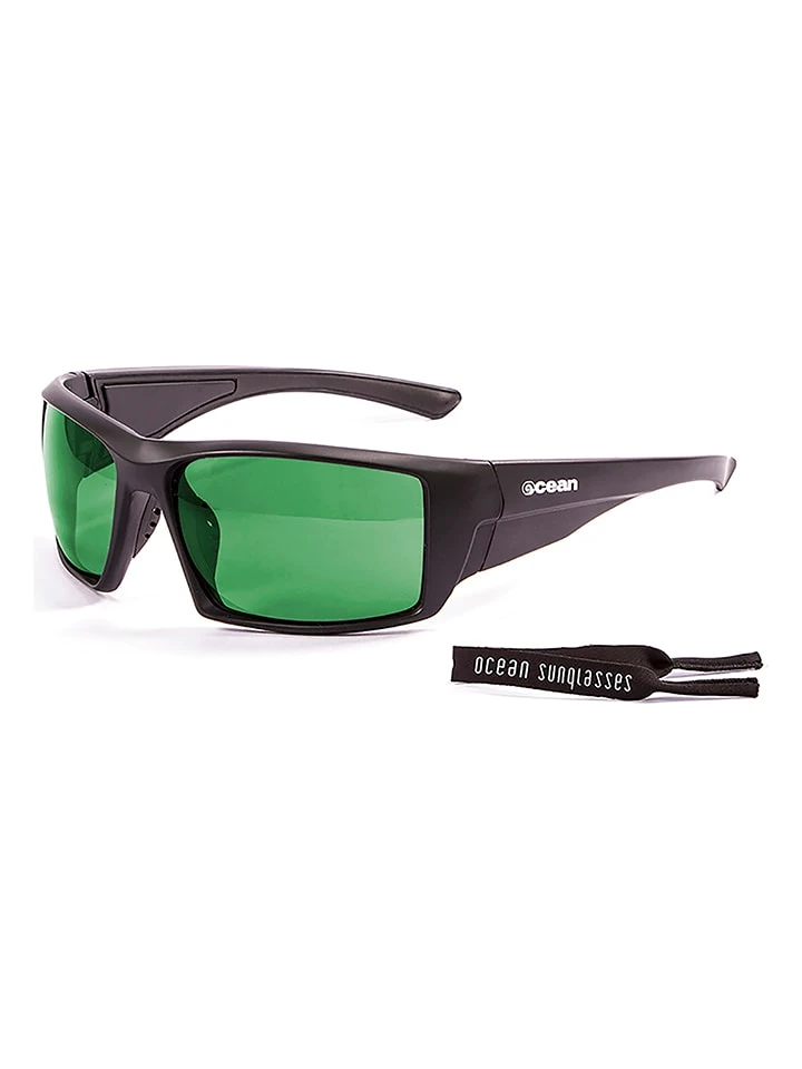 Unisekszonnebril "Aruba" Zwart/groen 3 Unisekszonnebril "Aruba" Zwart/groen