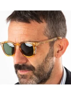 Unisekszonnebril "Cassis" Geel/groen -Gstar Kleding Winkel ocean sunglasses unisekszonnebril cassis geel groen 3