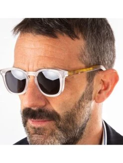 Unisekszonnebril "Cassis" Wit-geel/zwart 9 Unisekszonnebril "Cassis" Wit-geel/zwart -Gstar Kleding Winkel ocean sunglasses unisekszonnebril cassis wit geel zwart 3