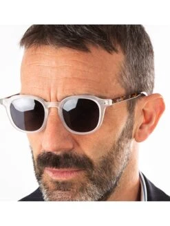 Unisekszonnebril "Hill" Zwart/wit-havan -Gstar Kleding Winkel ocean sunglasses unisekszonnebril hill zwart wit havan 3