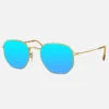 Unisekszonnebril "Perth" Goudkleurig/blauw -Gstar Kleding Winkel ocean sunglasses unisekszonnebril perth goudkleurig blauw