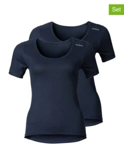 Odlo 2-delige Set: Functionele Onderhemden "Active Cubic" Zwart