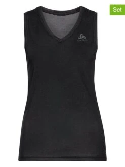 Odlo 2-delige Set: Functionele Onderhemden "Active" Zwart