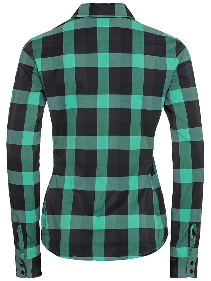 Odlo Functionele Blouse "Fairview" Groen/zwart 4 Odlo Functionele Blouse "Fairview" Groen/zwart - Afbeelding 2