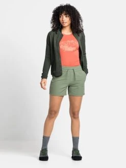 Odlo Trainingsshort "Halden" Kaki -Gstar Kleding Winkel odlo trainingsshort halden kaki 4