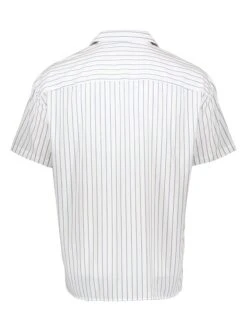 OLYMP Blouse "No 6 Six " - Super Slim Fit - Wit/lichtblauw -Gstar Kleding Winkel olymp blouse no 6 six super slim fit wit lichtblauw 1