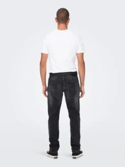 Only & Sons Spijkerbroek "Weft" - Slim Fit - Zwart -Gstar Kleding Winkel only and sons spijkerbroek weft slim fit zwart 4