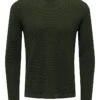 Only & Sons Trui "Panter" Groen -Gstar Kleding Winkel only and sons trui panter groen