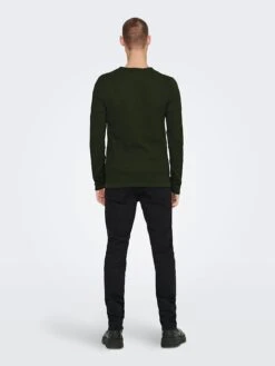 Only & Sons Trui "Panter" Groen -Gstar Kleding Winkel only and sons trui panter groen 4