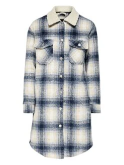 ONLY Blousemantel "Lou" Blauw/crème