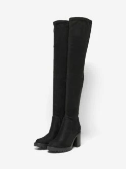 ONLY Overknee-laarzen "Barbara" Zwart -Gstar Kleding Winkel only overknee laarzen barbara zwart 1