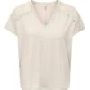 ONLY Shirt "Augusta" Crème