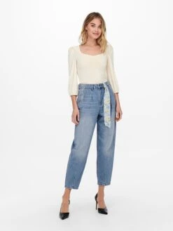 ONLY Spijkerbroek "Kendell" - Tapered Fit - Blauw -Gstar Kleding Winkel only spijkerbroek kendell tapered fit blauw 3