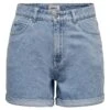 ONLY Spijkershort "Vega" Lichtblauw -Gstar Kleding Winkel only spijkershort vega lichtblauw