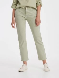 OPUS Spijkerbroek "Louis" - Slim Fit - Lichtgroen