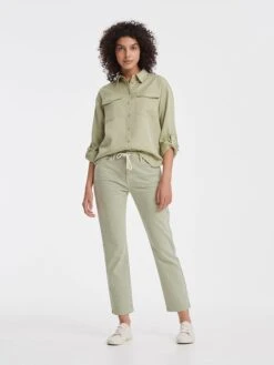 OPUS Spijkerbroek "Louis" - Slim Fit - Lichtgroen -Gstar Kleding Winkel opus spijkerbroek louis slim fit lichtgroen 3